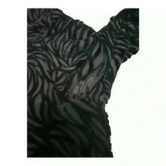 Casual Corner Vintage Whimsigoth Dark Fairy Velvet Burnout Blouse, 6 - Picture 5 of 5